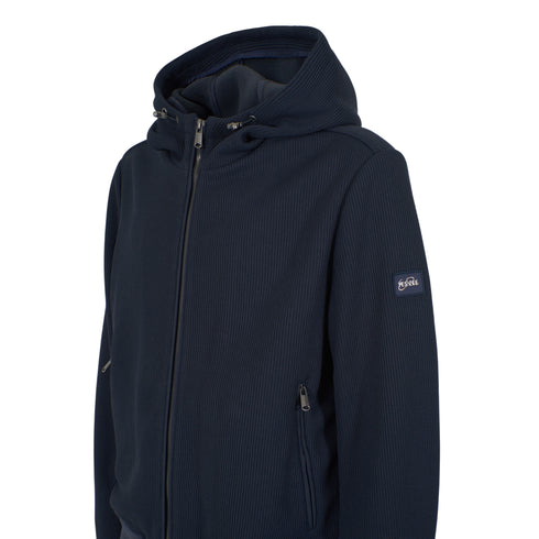 Giubbotto Uomo in poliestere, con cappuccio e patch logo sulla manica